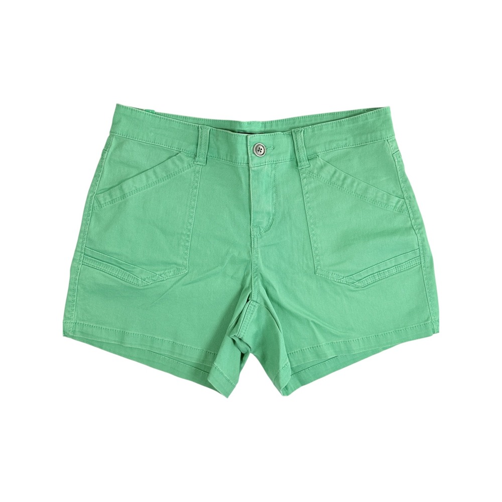 Supplies Shorts Women 10 Green Chino Cargo Utility Pockets Cotton Stretch